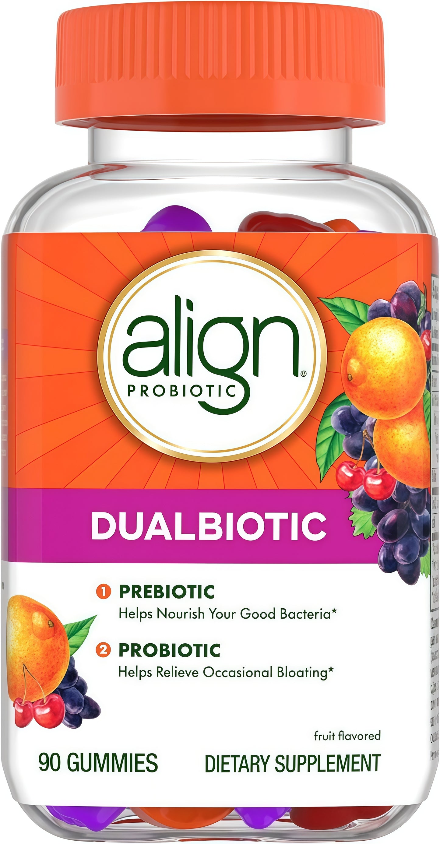 Align DualBiotic Prebiotic + Probiotic Gummies Supplement