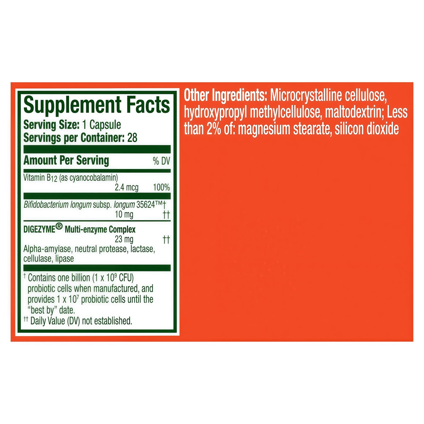Align Bloating Relief + Food Digestion Probiotics Supplement Capsules