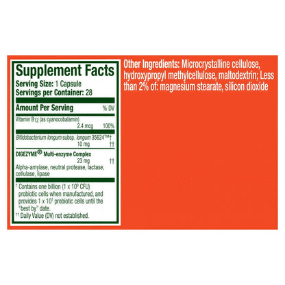 Align Bloating Relief + Food Digestion Probiotics Supplement Capsules