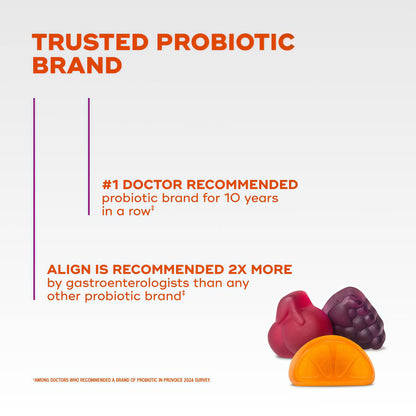 Align DualBiotic Prebiotic + Probiotic Gummies Supplement