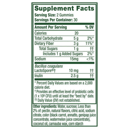 Align DualBiotic Prebiotic + Probiotic Gummies Supplement