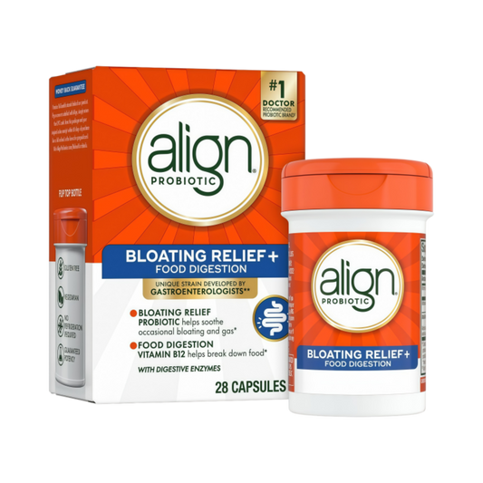 Align Bloating Relief + Food Digestion Probiotics Supplement Capsules